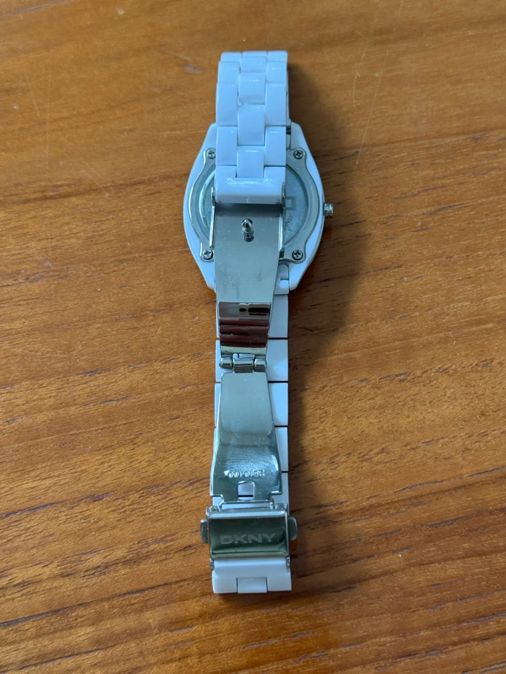 DKNY White Bracelet Watch with Silver-Tone Back